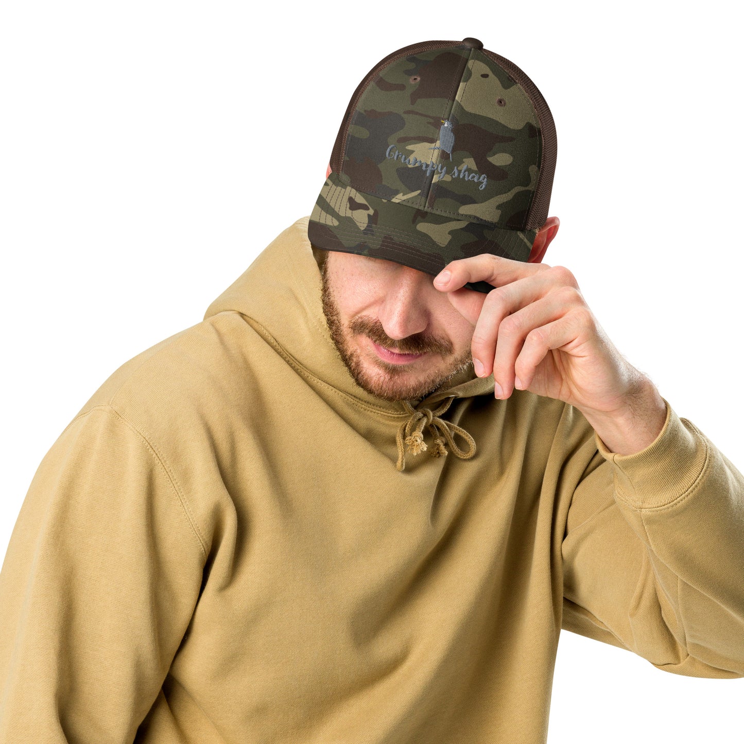 Grumpy shag trucker hat
