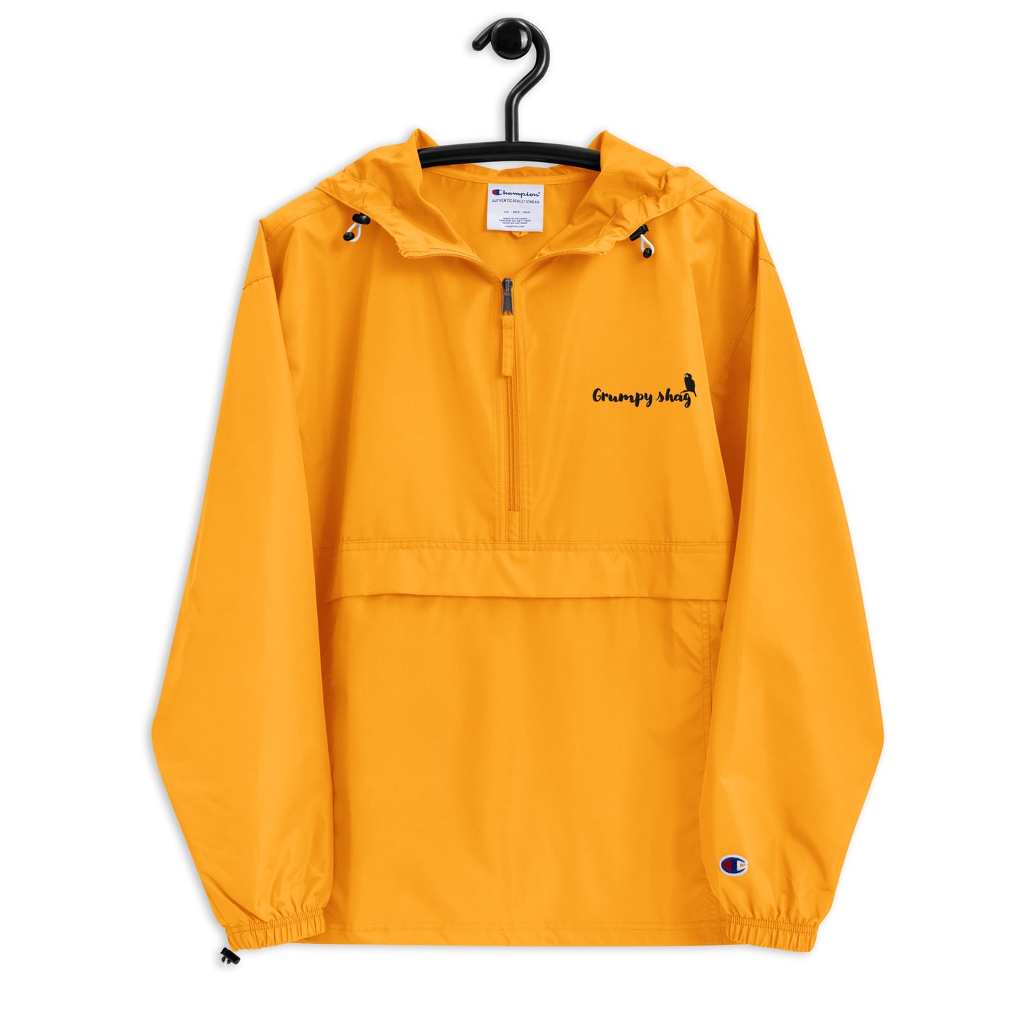 Grumpy shag Embroidered Champion Packable Jacket
