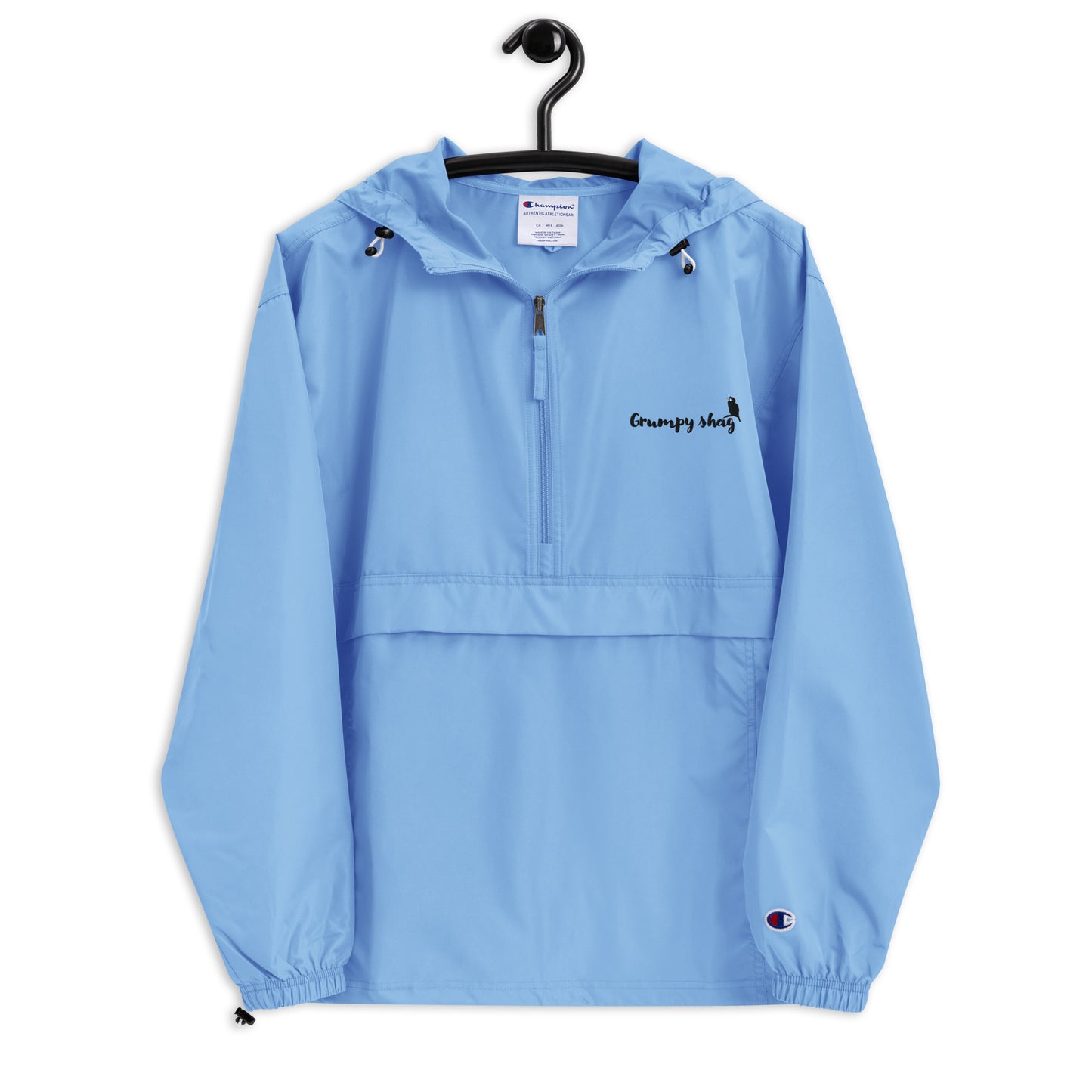Grumpy shag Embroidered Champion Packable Jacket