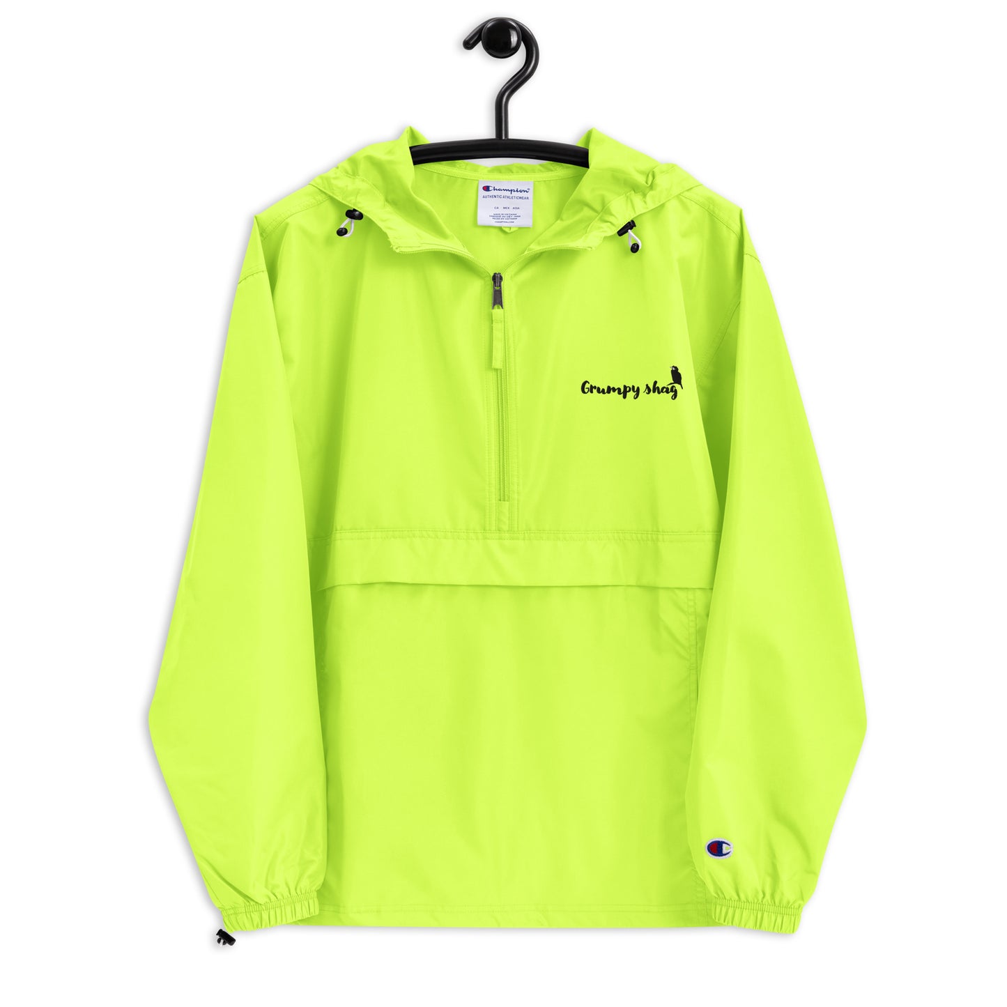 Grumpy shag Embroidered Champion Packable Jacket