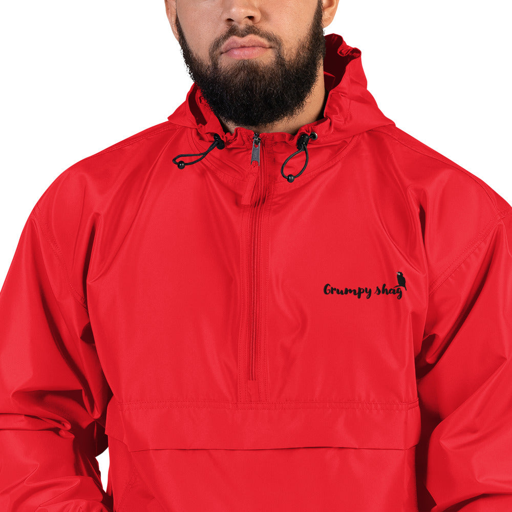 Grumpy shag Embroidered Champion Packable Jacket