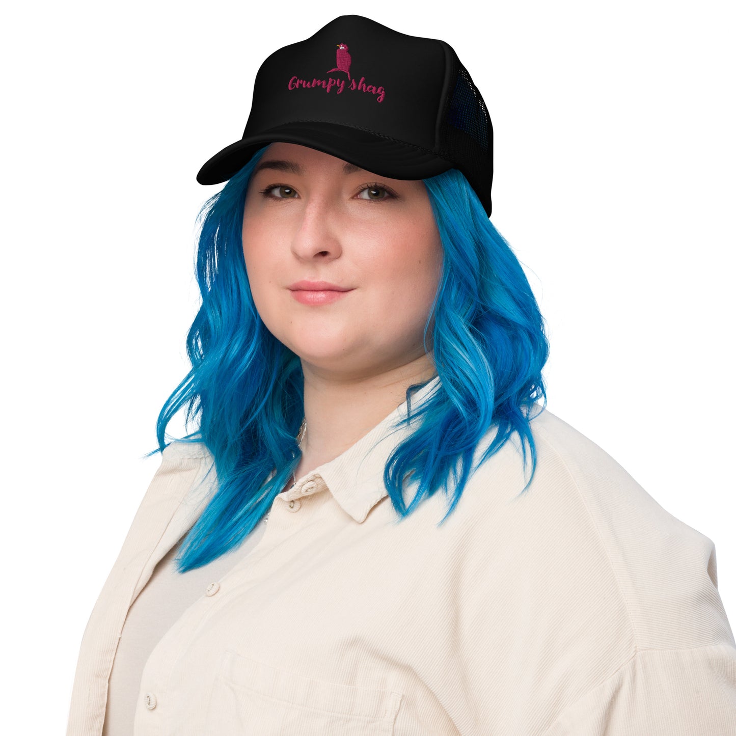 Grumpy shag Foam trucker hat