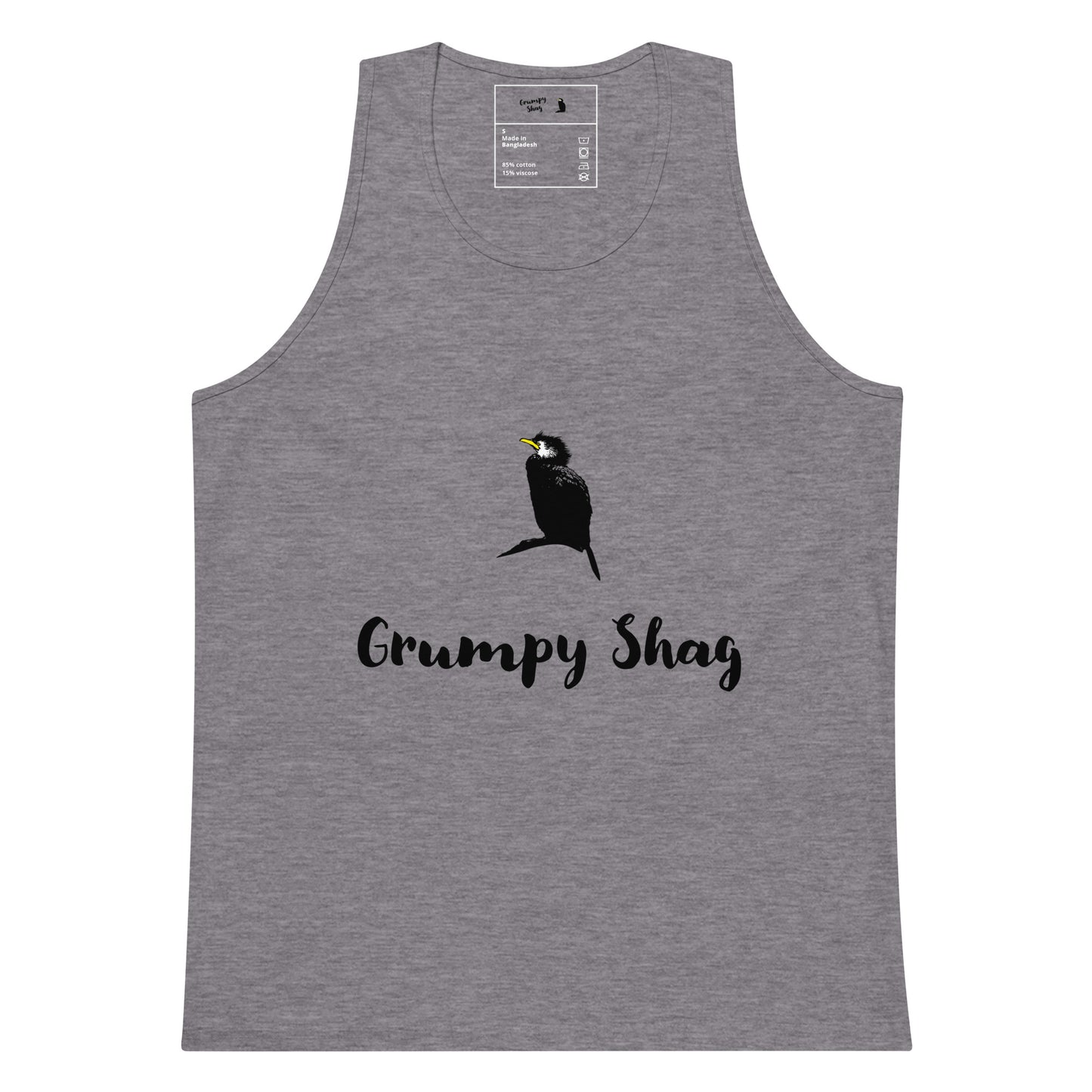 Grumpy shag Mens premium tank top