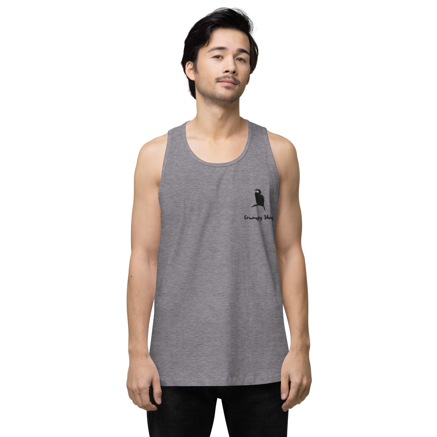 Grumpy shag Men’s premium tank top