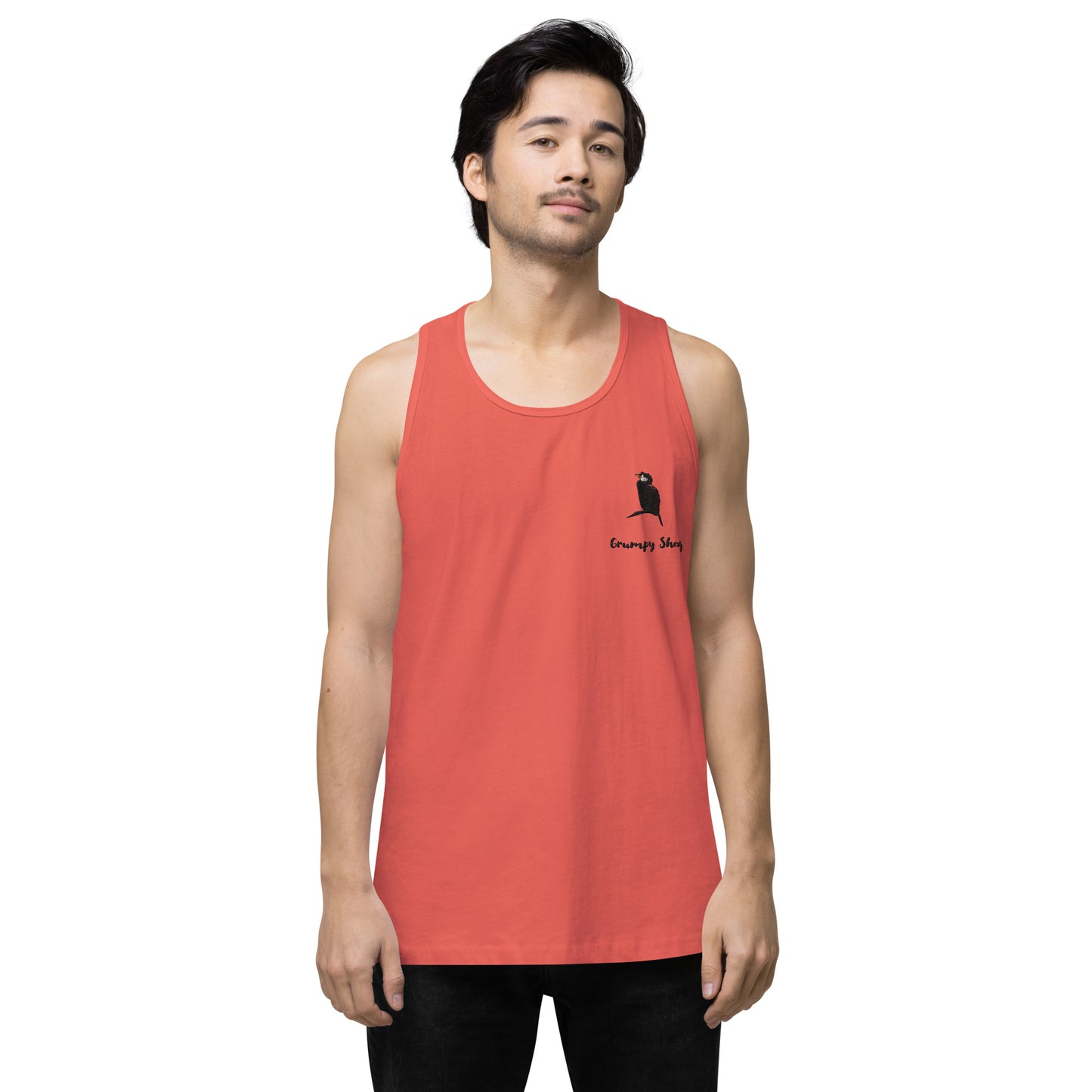 Grumpy shag Men’s premium tank top