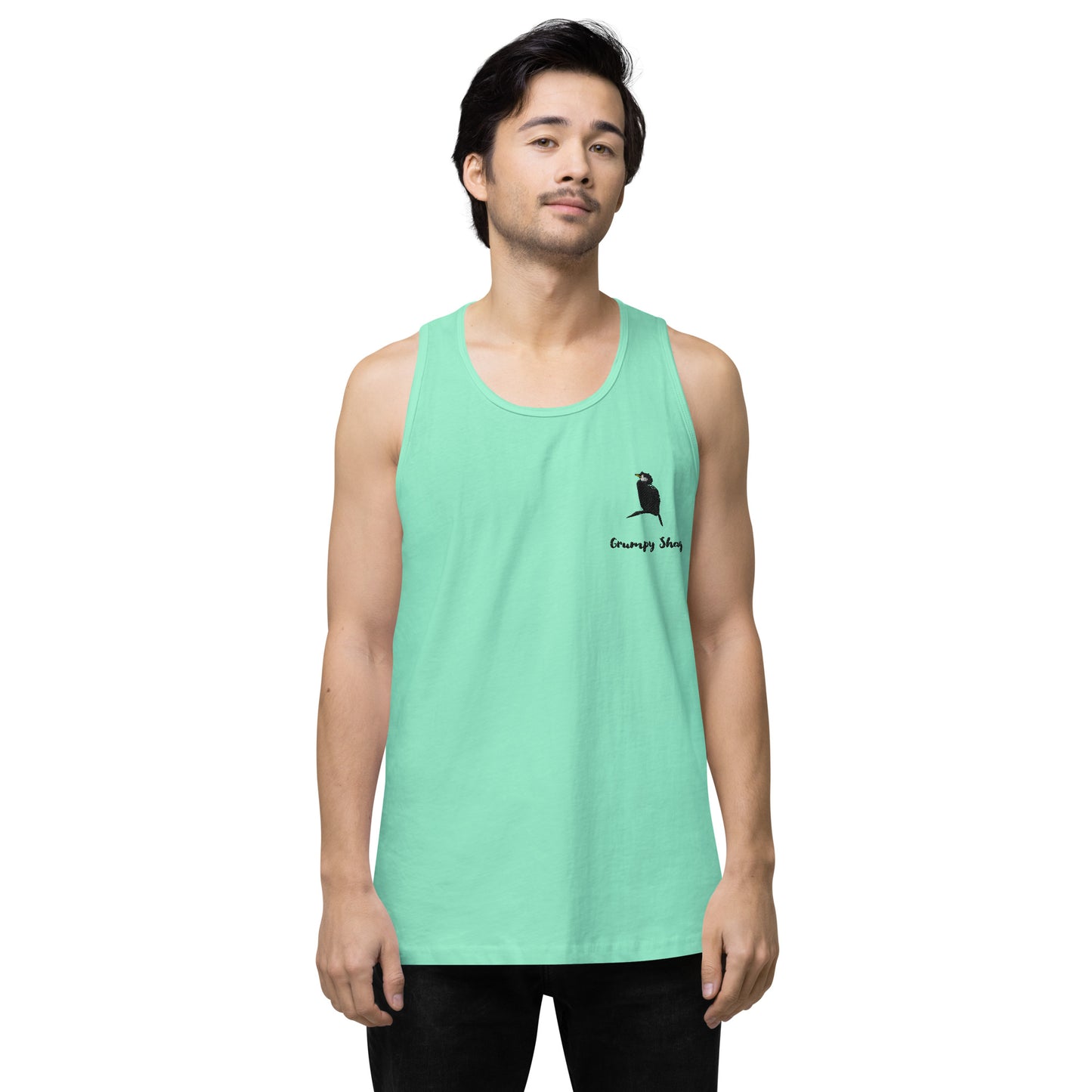 Grumpy shag Men’s premium tank top