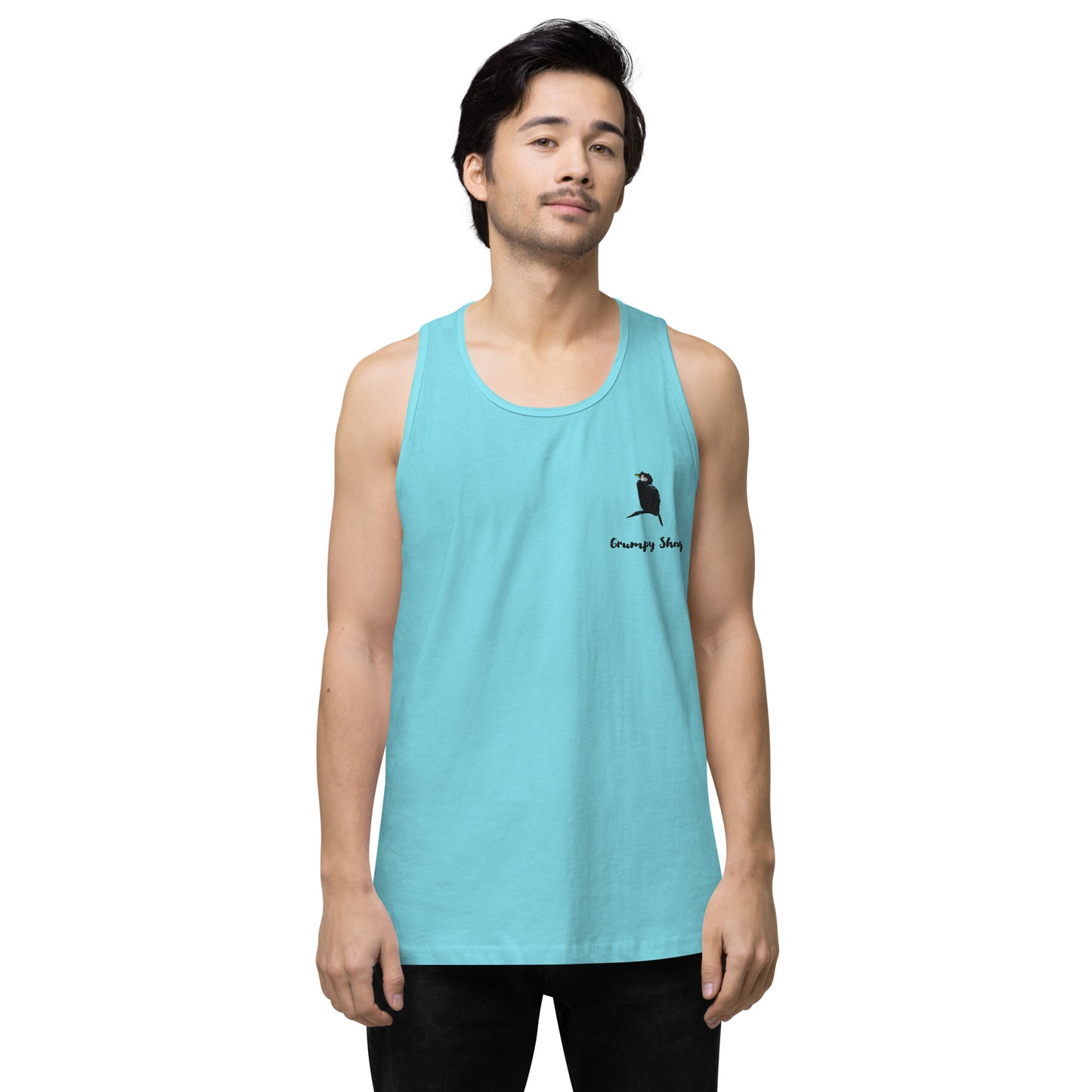 Grumpy shag Men’s premium tank top