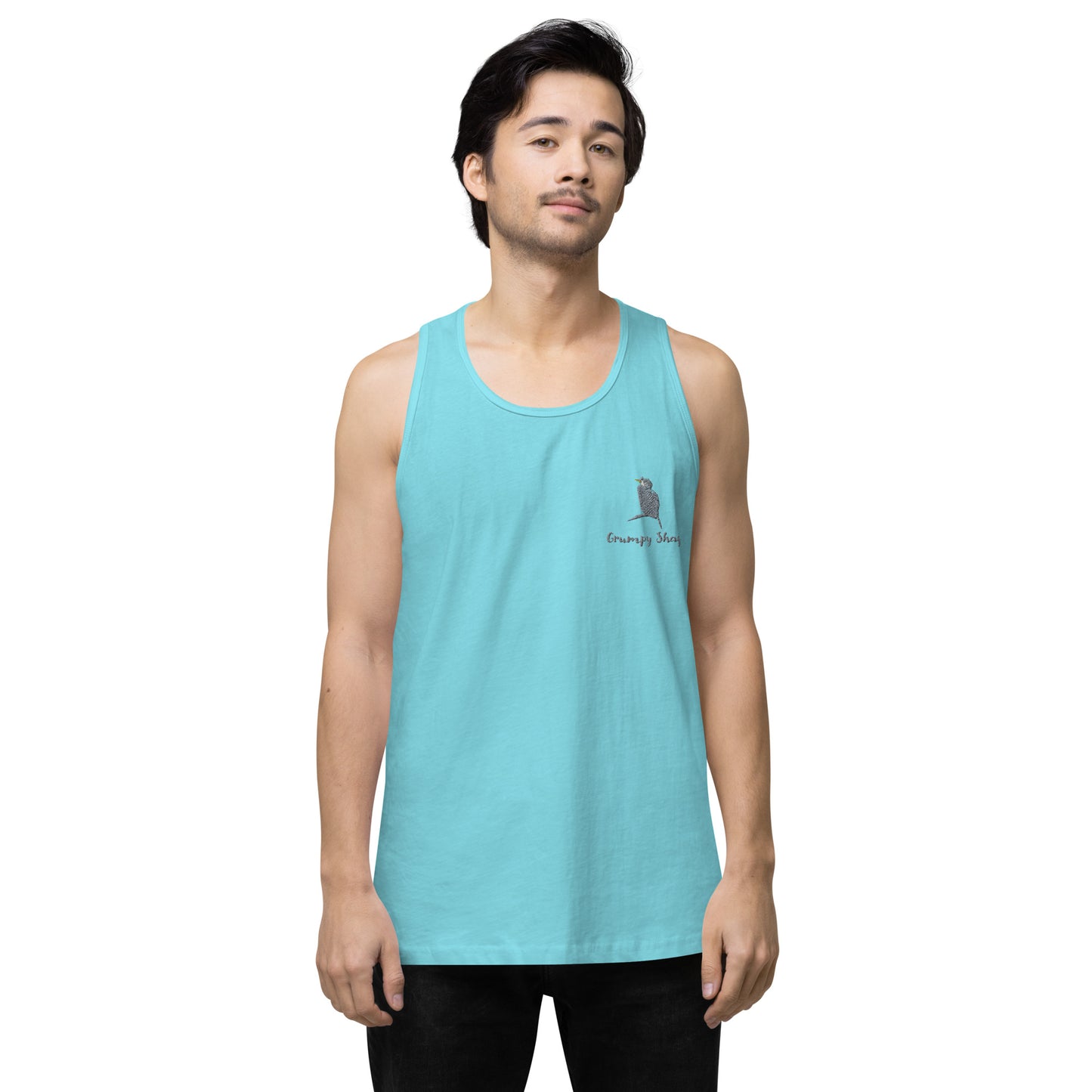 Grumpy shag Men’s premium tank top