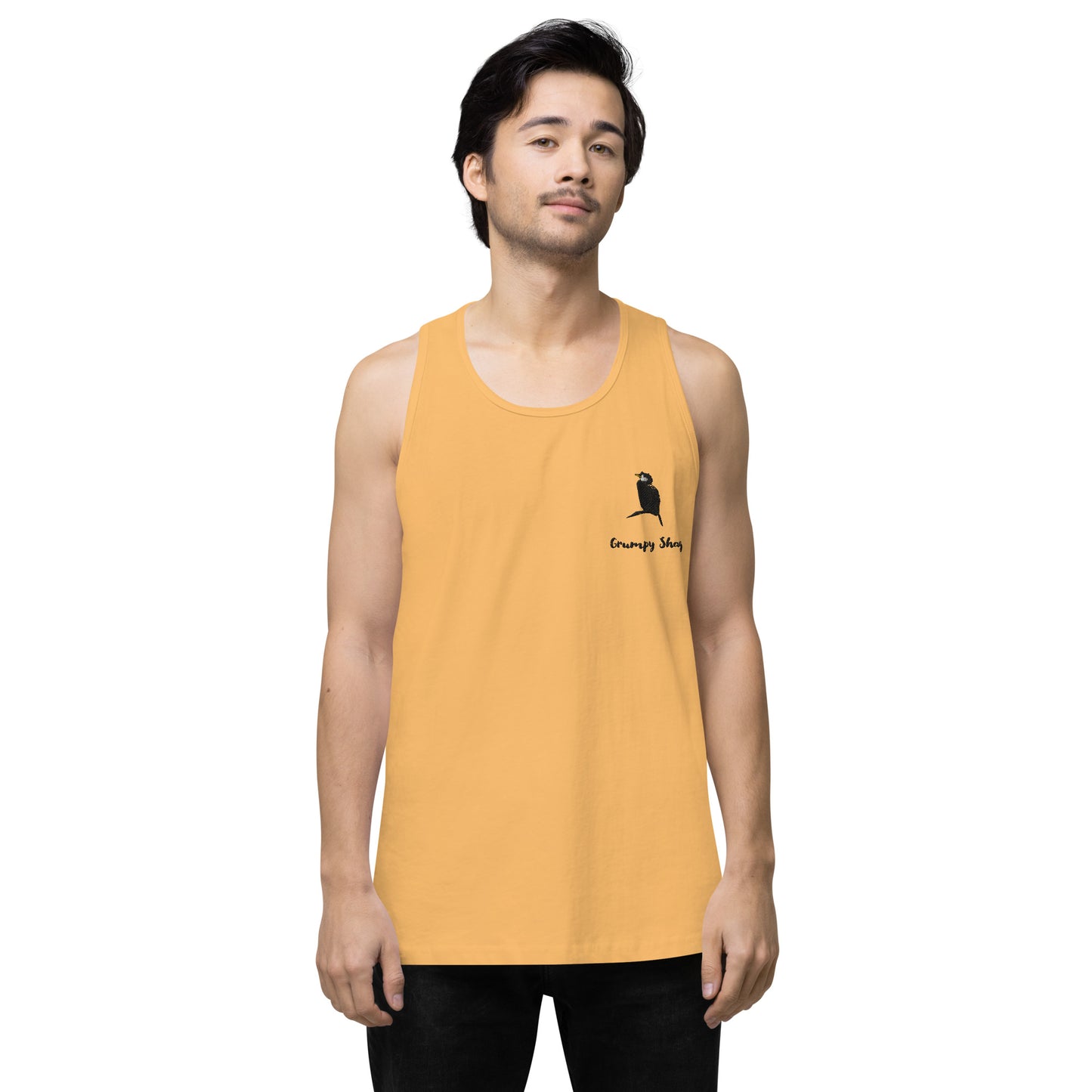 Grumpy shag Men’s premium tank top