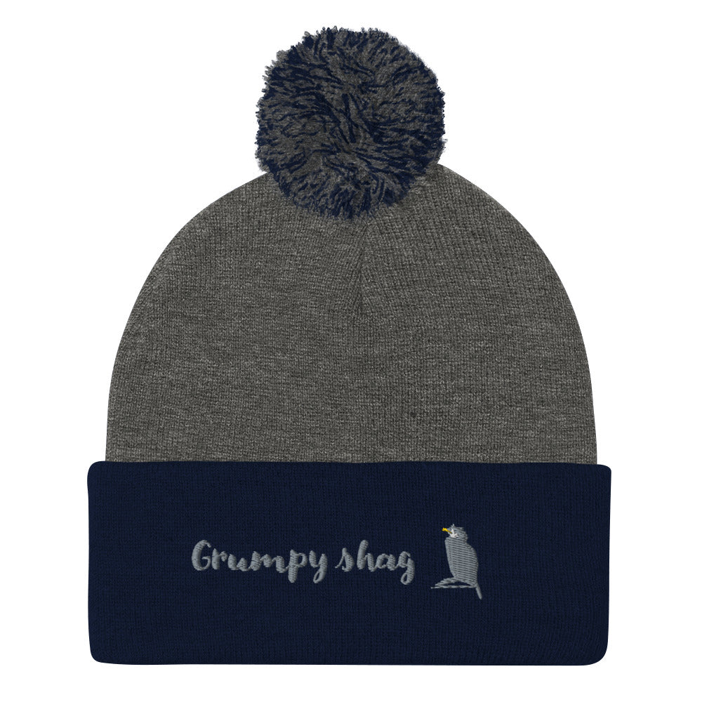 Grumpy shag single layer Pom-Pom Beanie