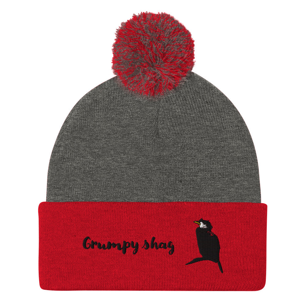 Grumpy shag single layer Pom-Pom Beanie