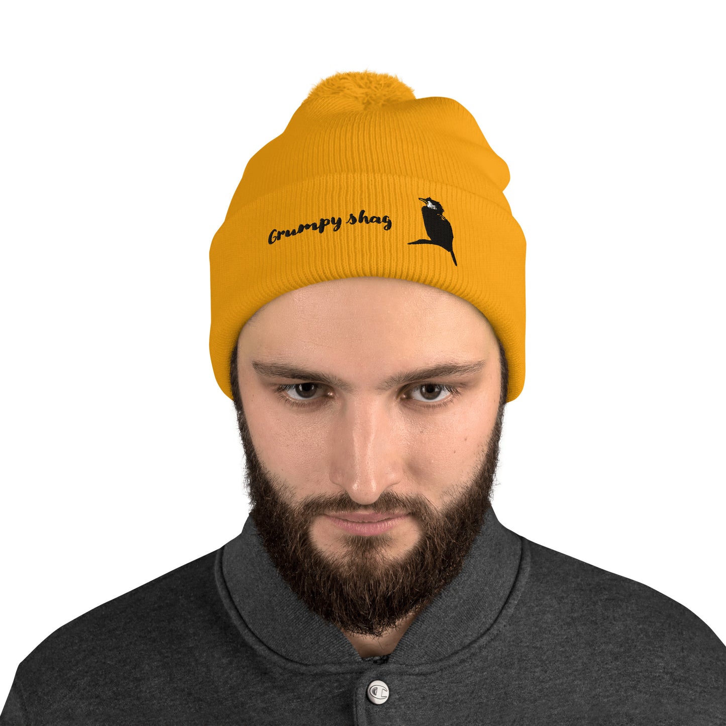 Grumpy shag single layer Pom-Pom Beanie