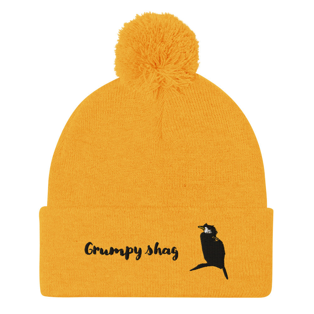 Grumpy shag single layer Pom-Pom Beanie