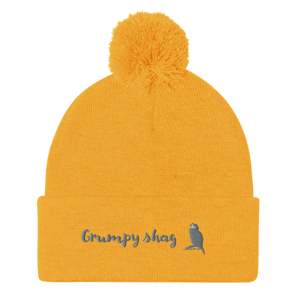 Grumpy shag single layer Pom-Pom Beanie