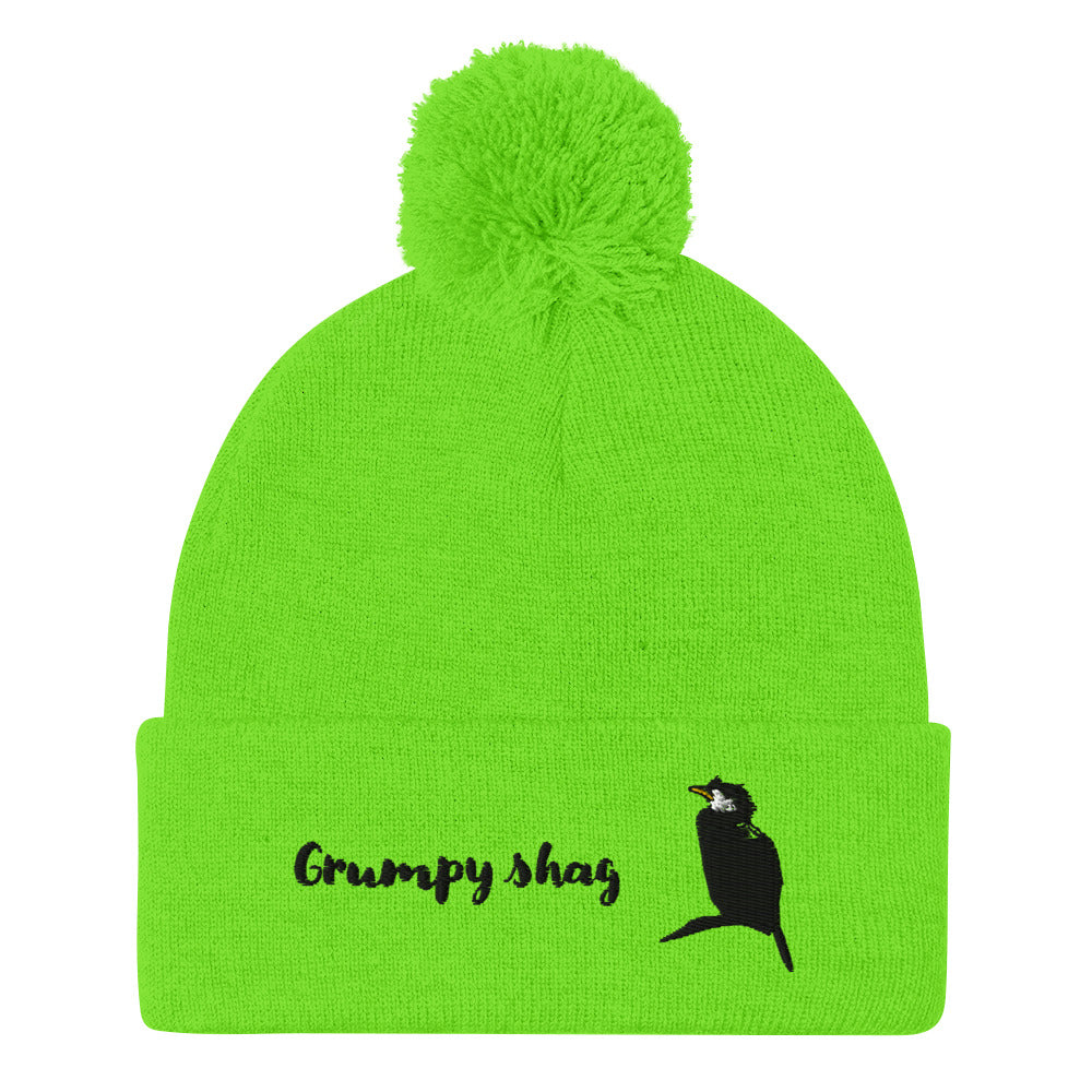 Grumpy shag single layer Pom-Pom Beanie