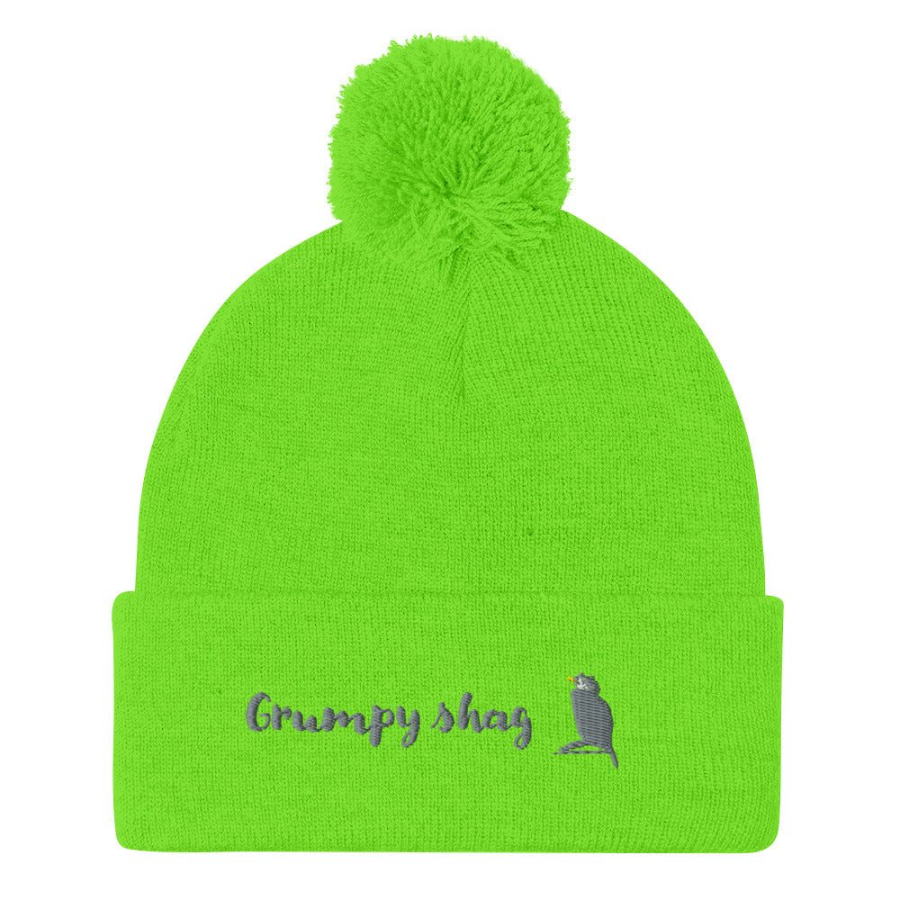 Grumpy shag single layer Pom-Pom Beanie