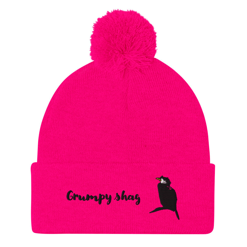 Grumpy shag single layer Pom-Pom Beanie
