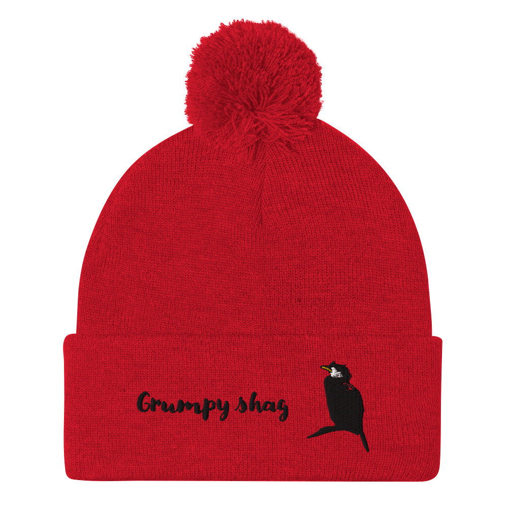 Grumpy shag single layer Pom-Pom Beanie