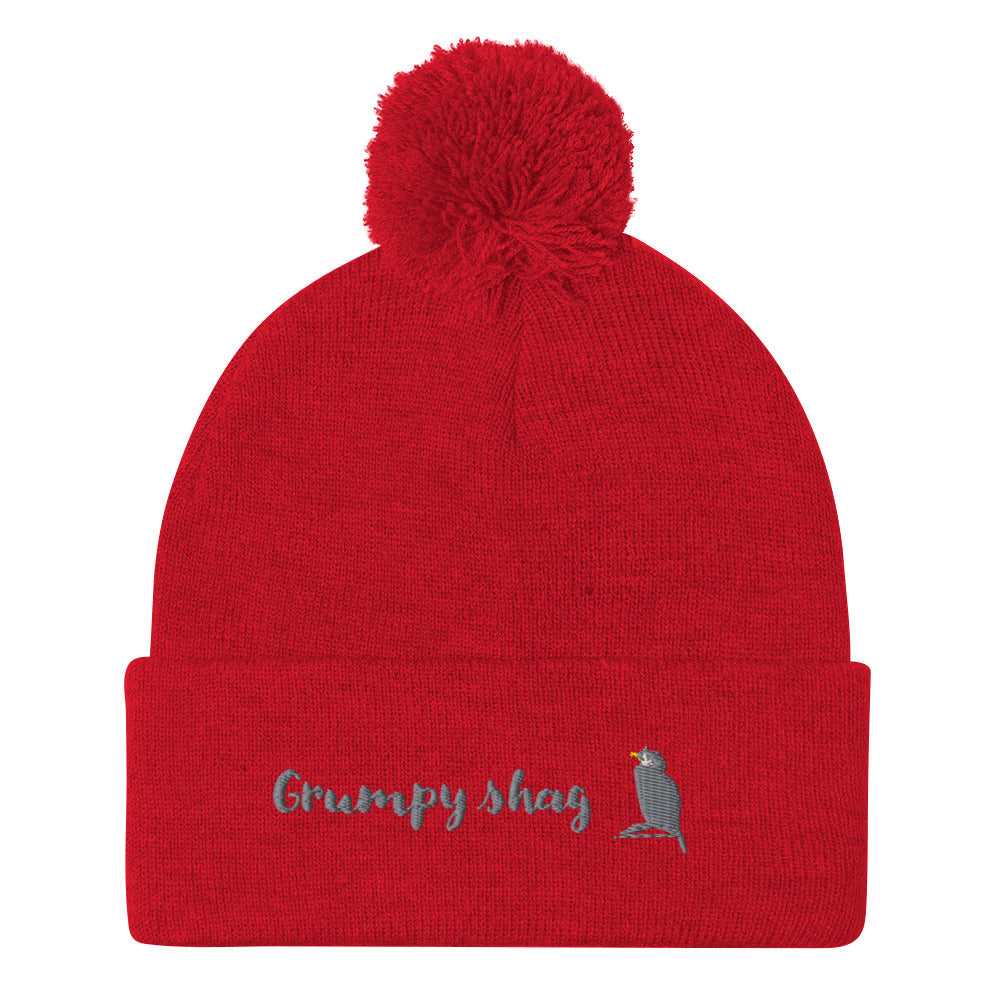 Grumpy shag single layer Pom-Pom Beanie