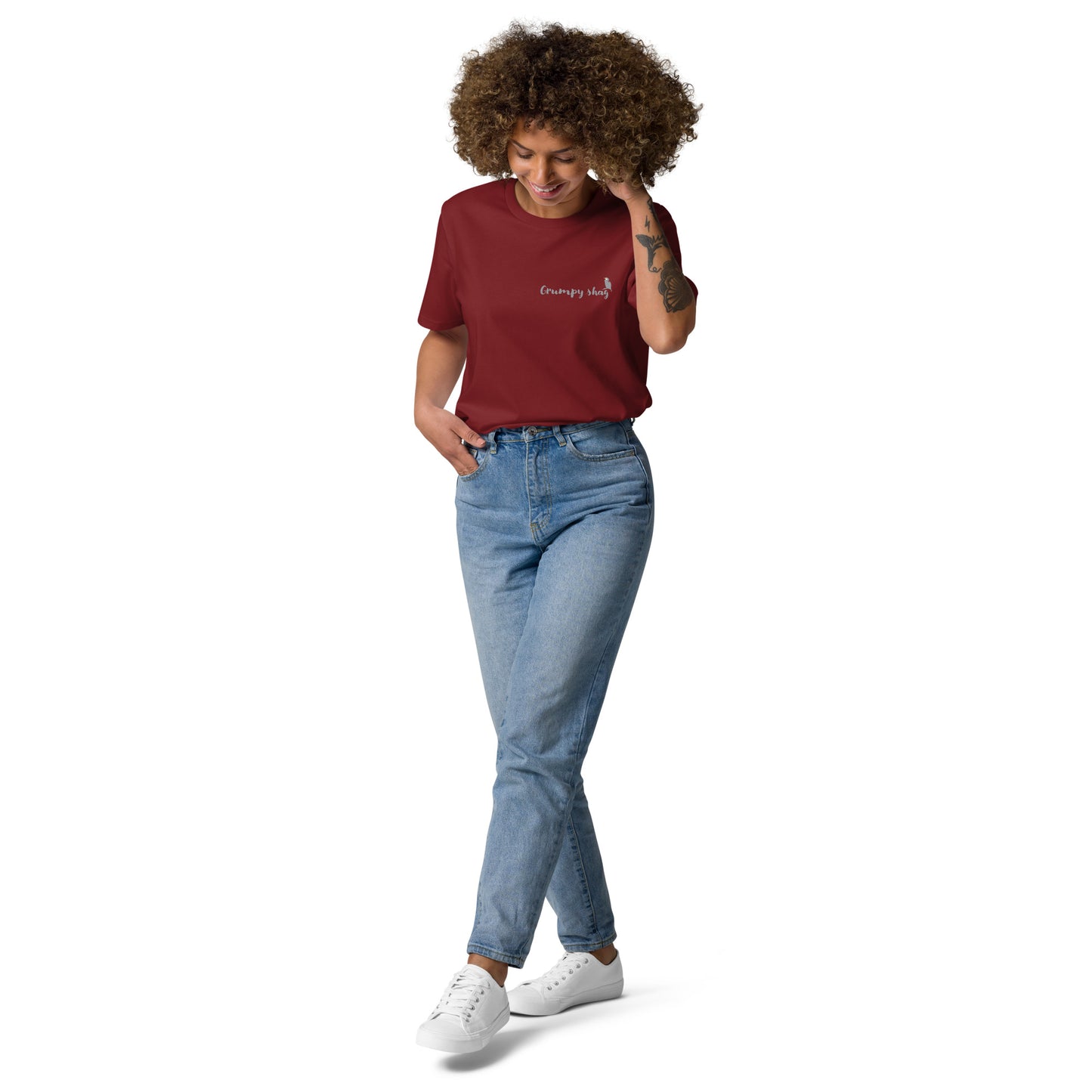 Grumpy shag organic cotton t-shirt