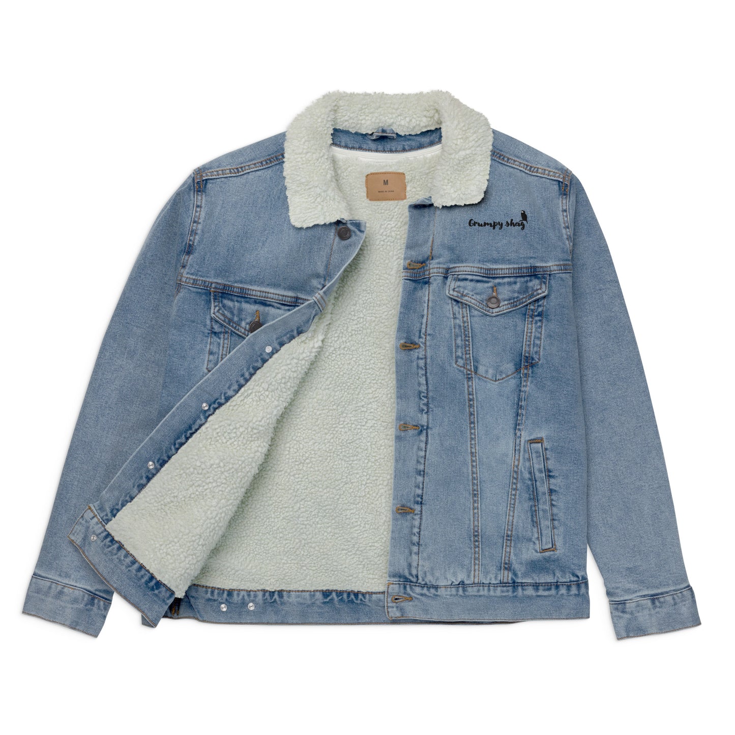 Grumpy shag denim sherpa jacket