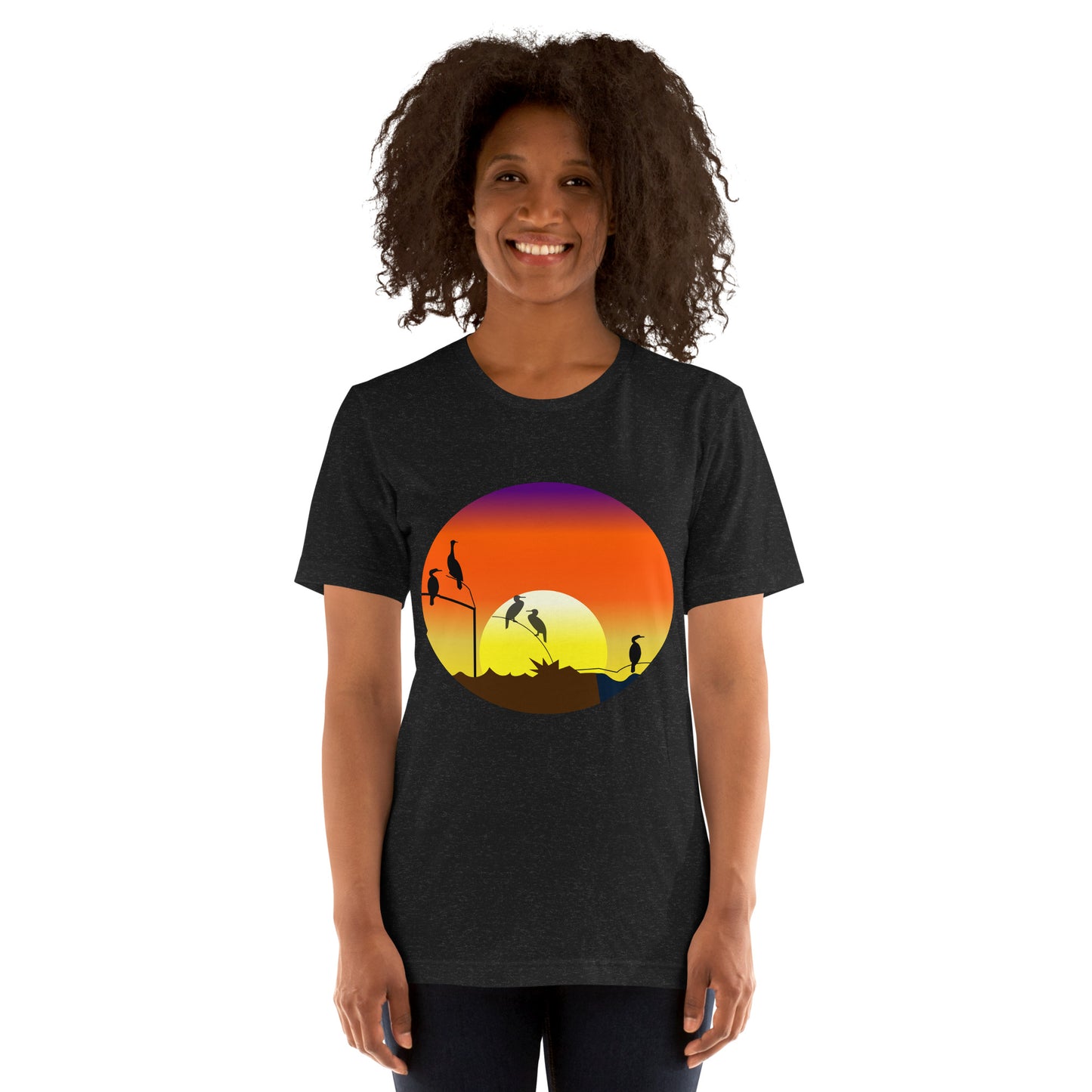 Womens sunrise shag T