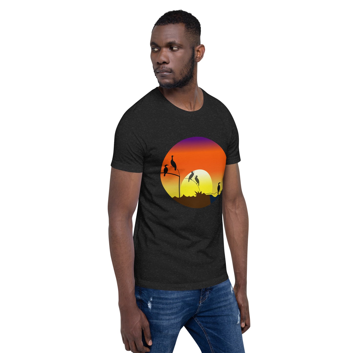 Mens sunrise shag T