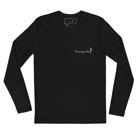 Grumpy shag Long Sleeve Fitted Crew