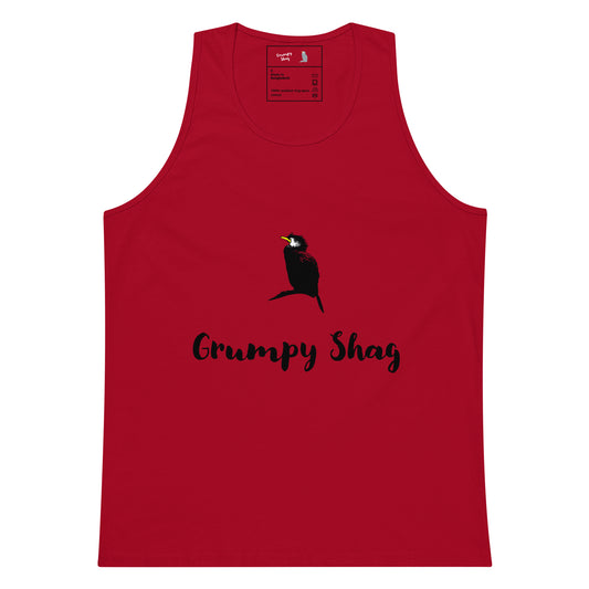 Grumpy shag Mens premium tank top