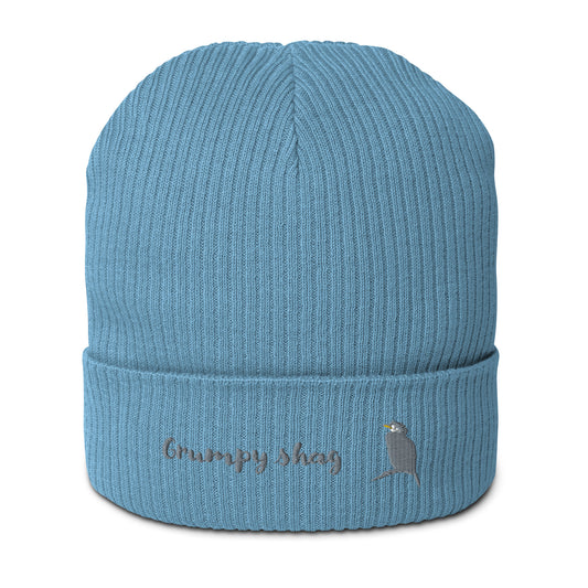 Grumpy shag Organic ribbed beanie