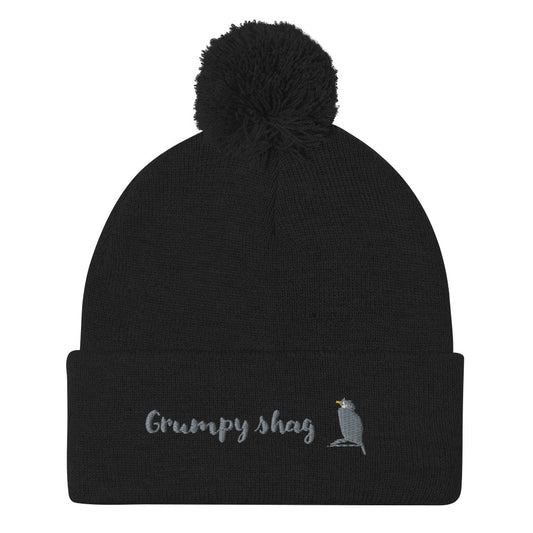 Grumpy shag single layer Pom-Pom Beanie