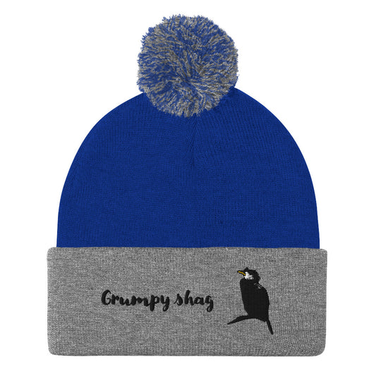 Grumpy shag single layer Pom-Pom Beanie