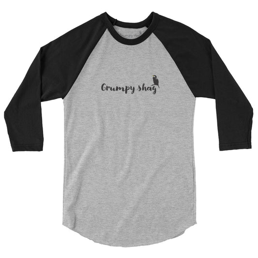 Grumpy shag 3/4 sleeve raglan shirt